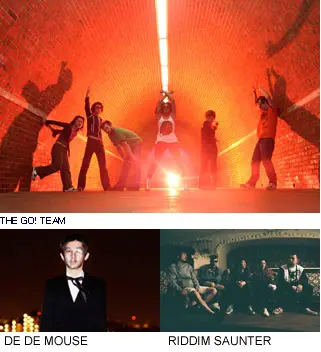 THE GO!TEAM来日ゲストバンドにDE DE MOUSEとRIDDIM SAUNTERが決定！