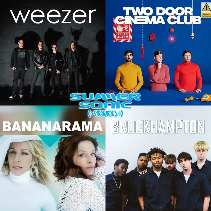 サマソニ出演のWEEZER、TWO DOOR CINEMA CLUB、BROCKHAMPTONらが単独公演"SUMMER SONIC EXTRA"開催決定